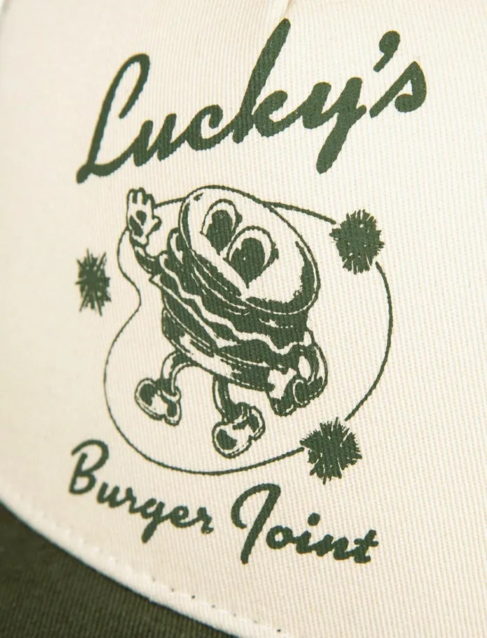Luckys Burger Joint Trucker Light Green Women Lucky Brand Hats