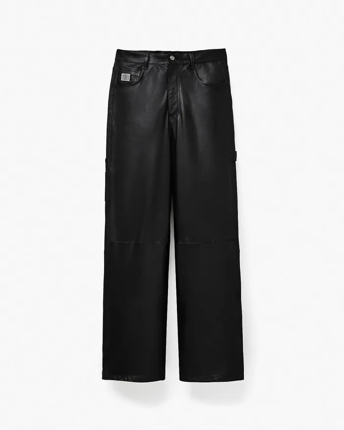 Marc Jacobs Bottoms Women Oversized Leather Pant Black