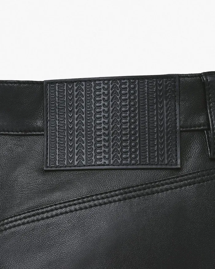 Marc Jacobs Bottoms Women Oversized Leather Pant Black