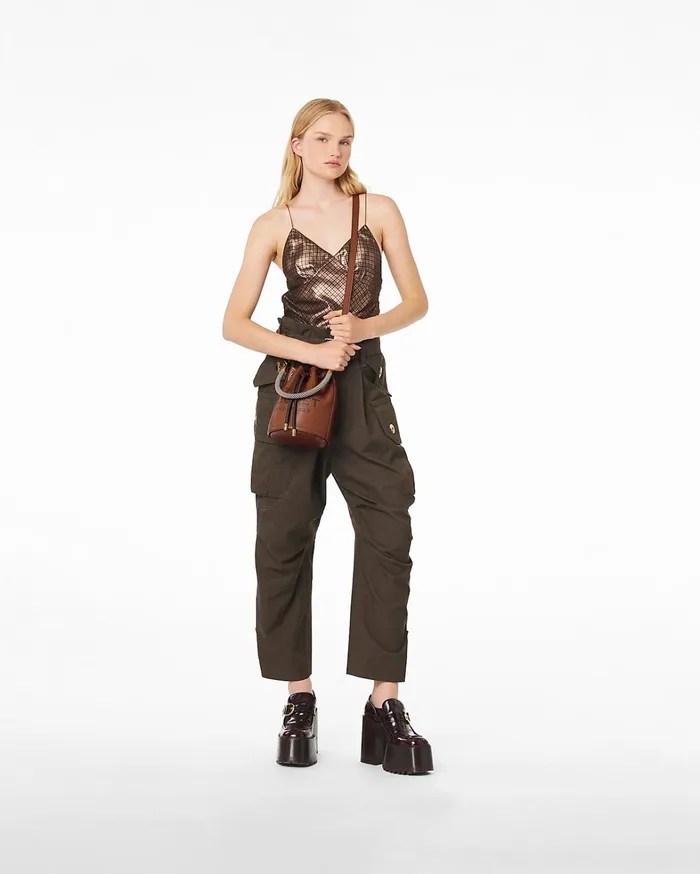 Marc Jacobs Crossbody Bags Women The Leather Bucket Bag Argan Oil