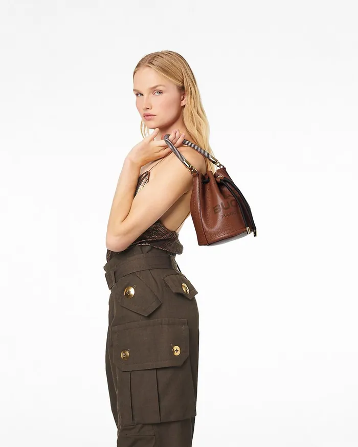 Marc Jacobs Crossbody Bags Women The Leather Bucket Bag Argan Oil