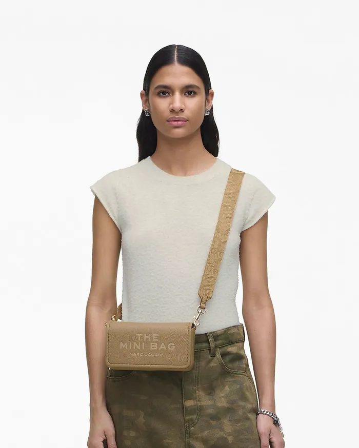 Marc Jacobs Crossbody Bags Women The Leather Mini Bag Camel