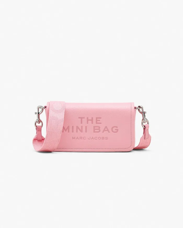 Marc Jacobs Crossbody Bags Women The Leather Mini Bag Ribbon Pink