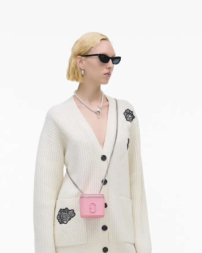 Marc Jacobs Crossbody Bags Women The Mini Vanity Ribbon Pink