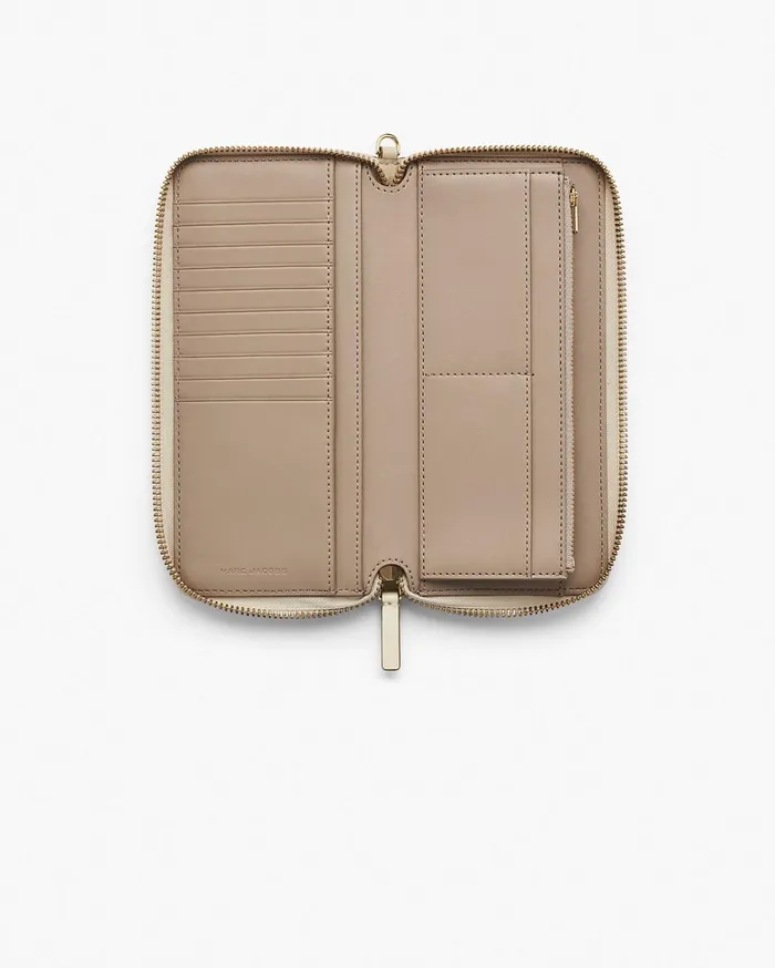 Marc Jacobs Large Wallets Women The Covered J Marc Continental Wallet Cloud White
