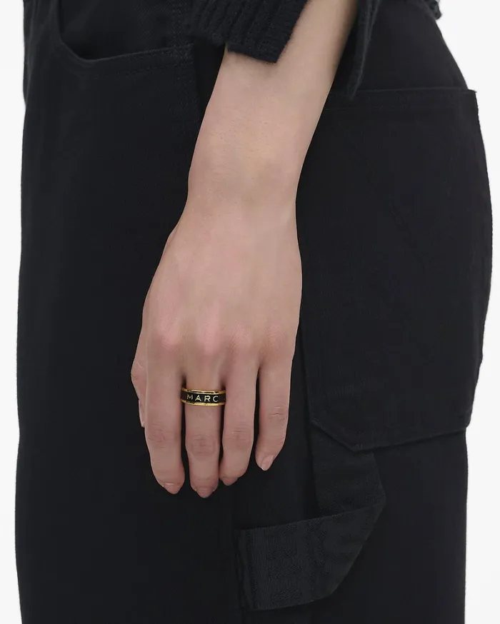 Marc Jacobs Rings Women Enamel Ring Goldblack