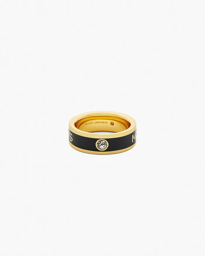 Marc Jacobs Rings Women Enamel Ring Goldblack