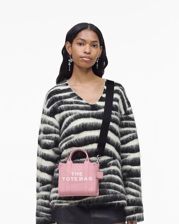 Marc Jacobs The Tote Bag Women The Canvas Crossbody Tote Bag Ribbon Pink