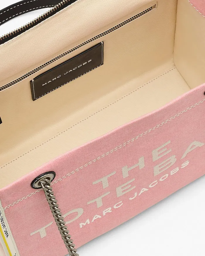 Marc Jacobs The Tote Bag Women The Denim Chain Medium Tote Bag Ribbon Pink