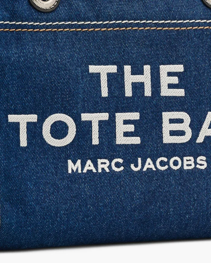 Marc Jacobs The Tote Bag Women The Denim Chain Small Tote Bag Dark Wash
