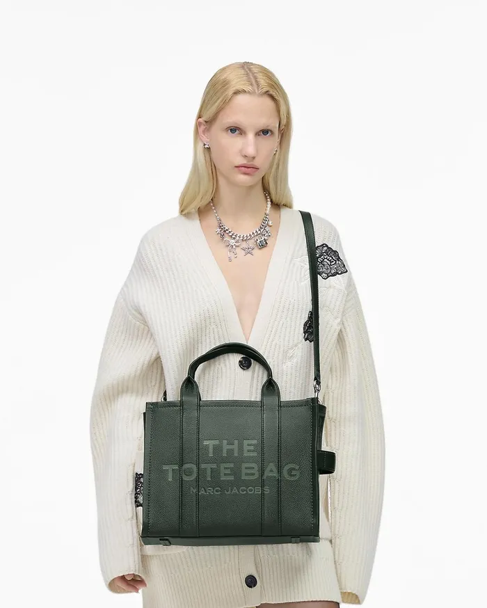 Marc Jacobs The Tote Bag Women The Leather Medium Tote Bag Ivy