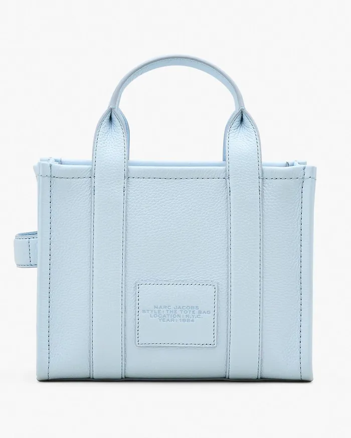 Marc Jacobs The Tote Bag Women The Leather Small Tote Bag Cloud Blue