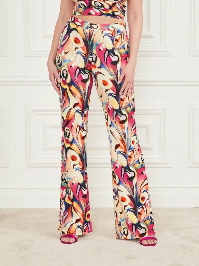 Marciano Anise Flared Pant Wonderland Print Women Bottoms