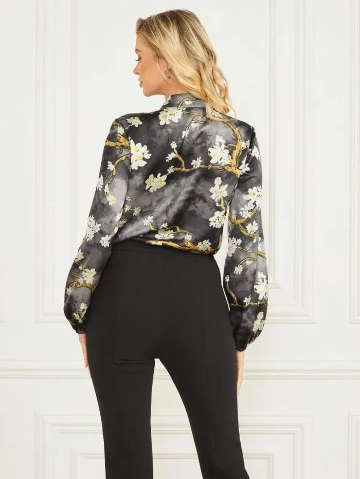 Marciano Blossom Blouse Blossom Black Cave Print Women Tops And Sweaters Marciano Blossom Blouse Blossom Black Cave Print Women Tops And Sweaters