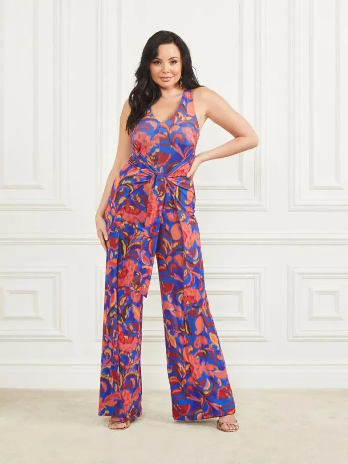 Marciano Calla Sleeveless Jumpsuit Betty Blue Print Women Dresses