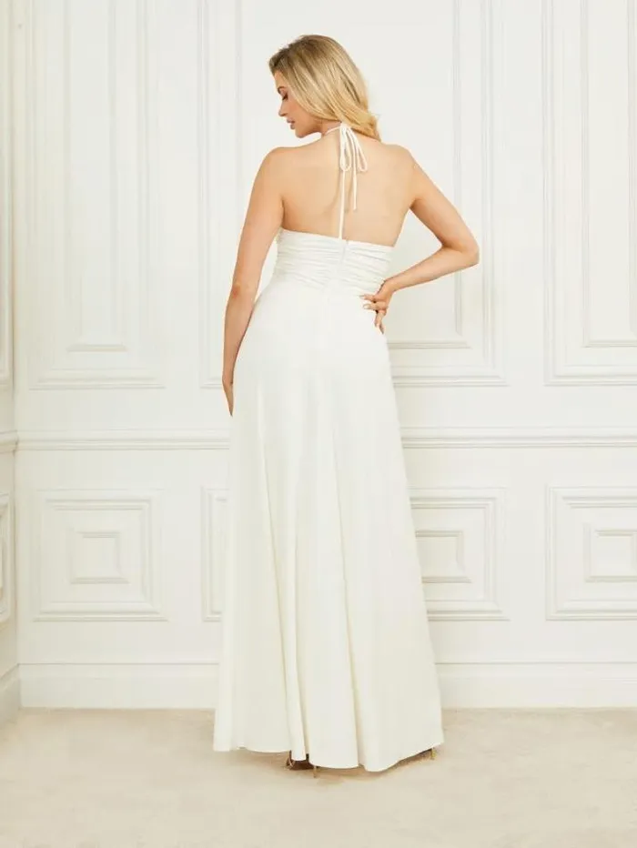 Marciano Frida Draped Jumpsuit Pale Pearl Women Dresses Marciano Frida Draped Jumpsuit Pale Pearl Women Dresses