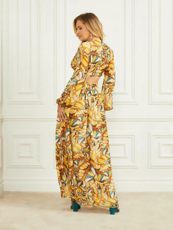 Marciano Golden Wing Maxi Dress Golden Wing Print Women Dresses Marciano Golden Wing Maxi Dress Golden Wing Print Women Dresses