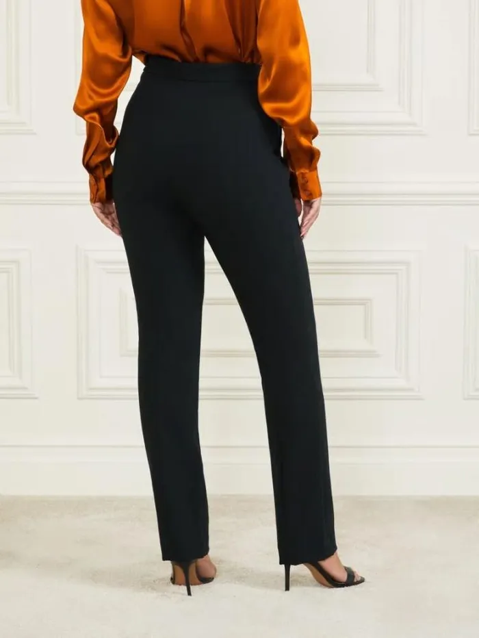 Marciano Logan Straight Leg Pant Black Women Bottoms Marciano Logan Straight Leg Pant Black Women Bottoms