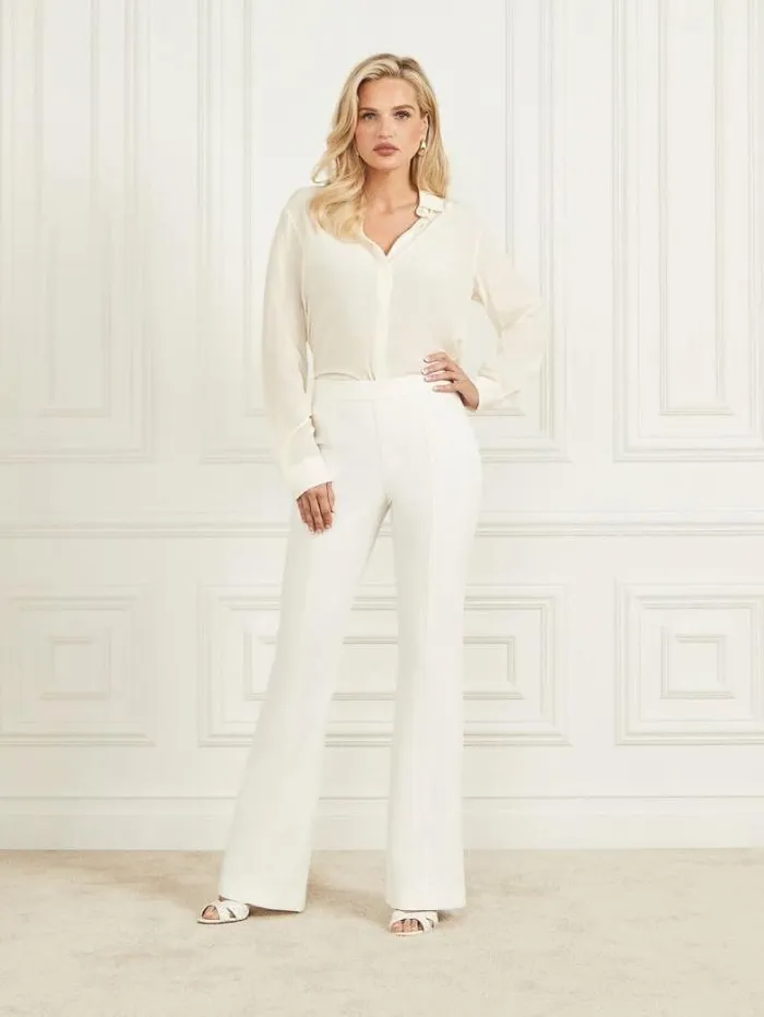 Marciano New Silk Icon Blouse Pale Pearl Women Tops And Sweaters Marciano New Silk Icon Blouse Pale Pearl Women Tops And Sweaters