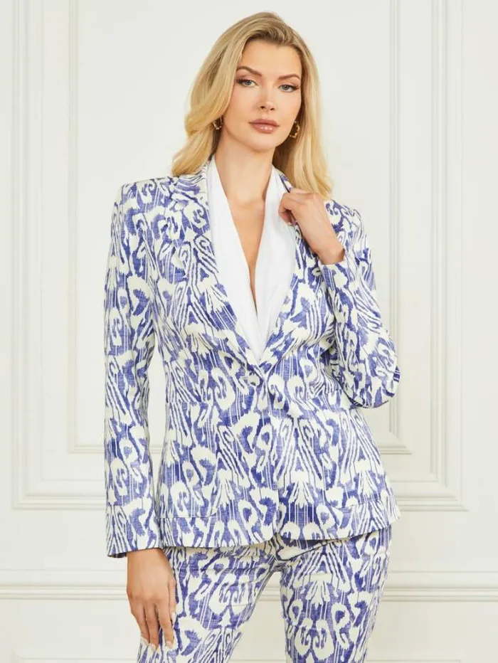 Marciano Substance Blazer Substance Blue Print Women Jackets