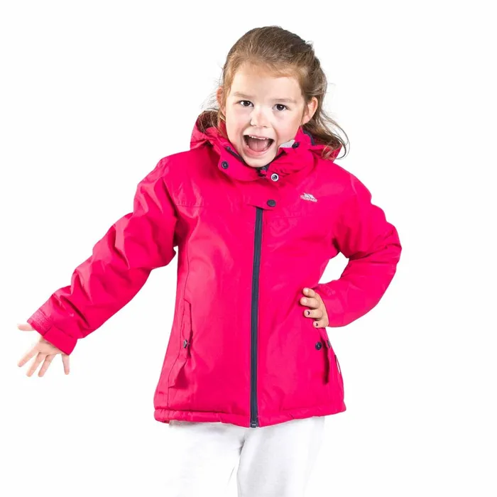 Maybole Girls039 Padded Waterproof Jacket Raspberry Kids Trespass School Jackets Maybole Girls039 Padded Waterproof Jacket Raspberry Kids Trespass School Jackets