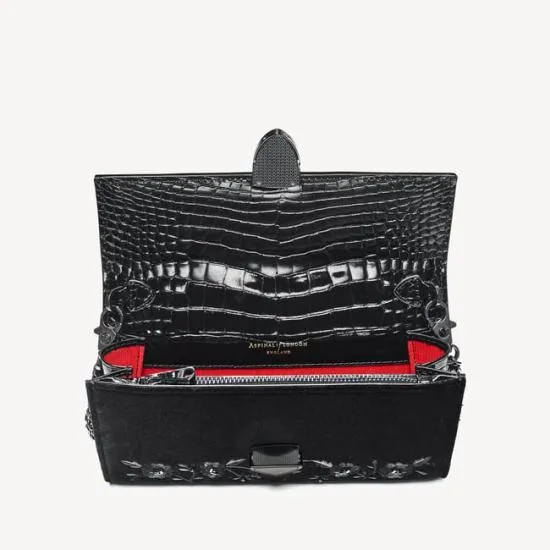 Mayfair Clutch Beaded Birds Hand Embroidery On Velvet Women Aspinal Of London Mayfair