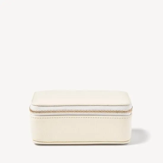 Medium Travel Jewellery Case Ivory Pebble Women Aspinal Of London Jewellery Boxes Medium Travel Jewellery Case Ivory Pebble Women Aspinal Of London Jewellery Boxes
