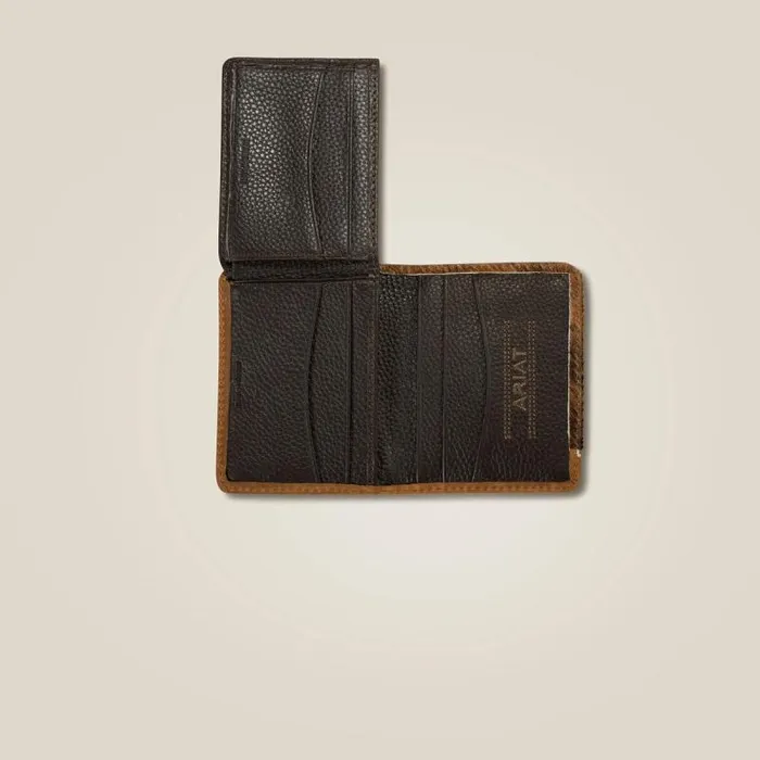 Men Bags and Wallets Ariat Mexico Eagle Bifold Wallet Brown Men Bags and Wallets Ariat Mexico Eagle Bifold Wallet Brown