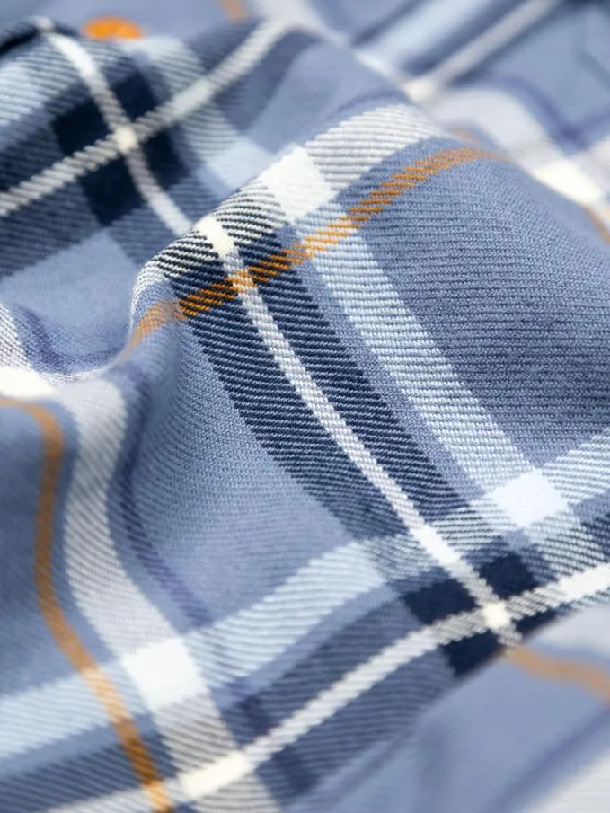 Men Beardsmore Shirt Blue Check Finisterre Shirts