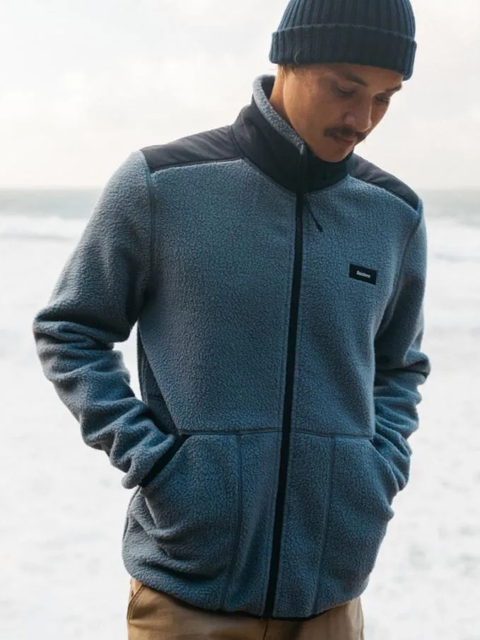 Men Bolster Full Zip Fleece Indigonavy Finisterre Fleece