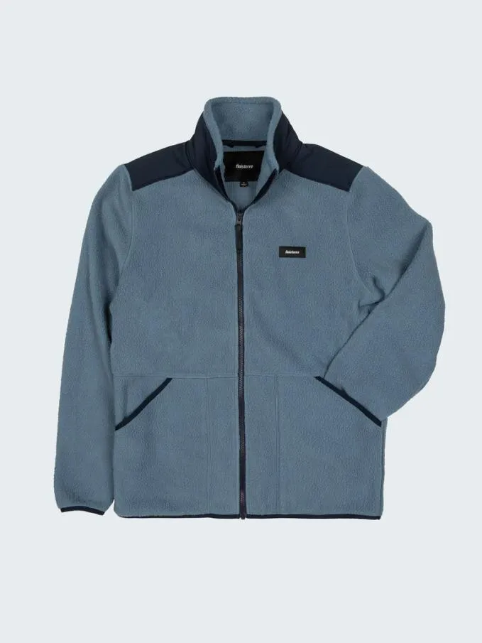 Men Bolster Full Zip Fleece Indigonavy Finisterre Fleece