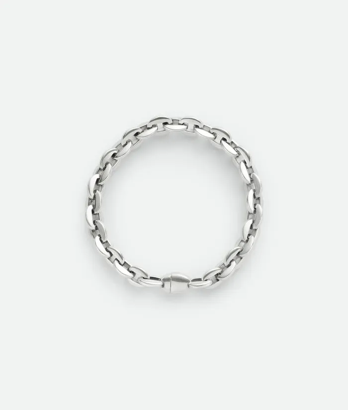 Men Bottega Veneta Bracelets Shape Chain Bracelet Silver