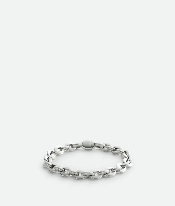 Men Bottega Veneta Bracelets Shape Chain Bracelet Silver