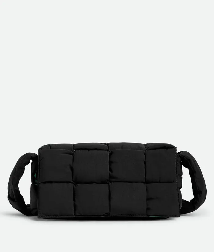 Men Bottega Veneta Crossbody Padded Tech Cassette Black Parakeet
