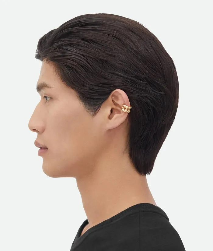 Men Bottega Veneta Earrings Watch Earcuff Yellow Gold