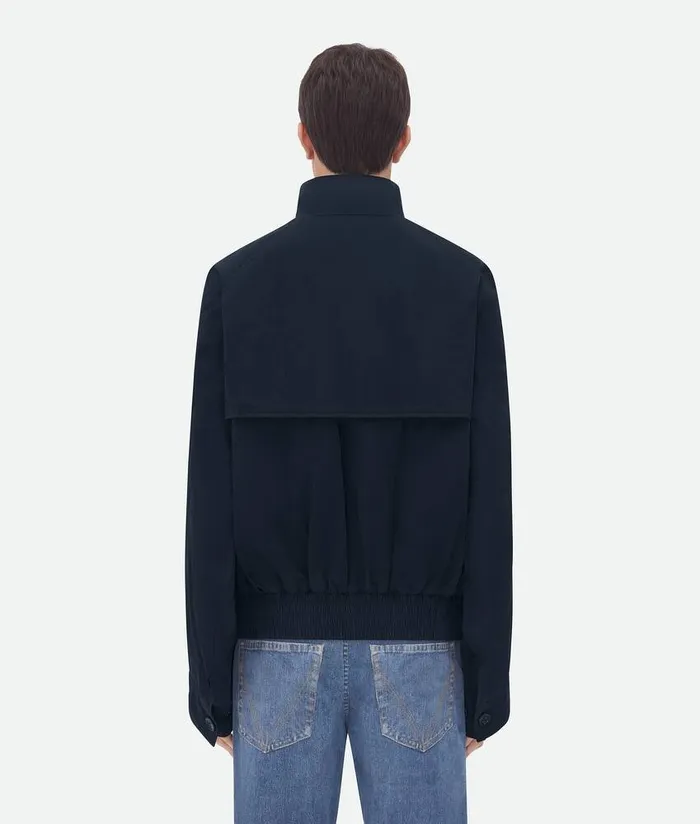 Men Bottega Veneta Jackets Tech Nylon Jacket Dark Navy