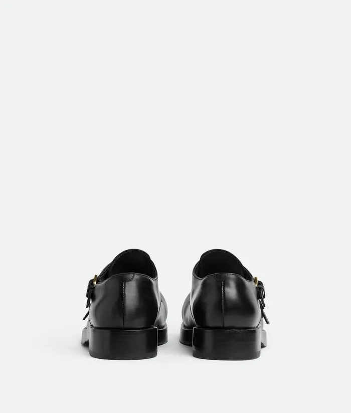 Men Bottega Veneta LaceUps Helium Monk Strap Black