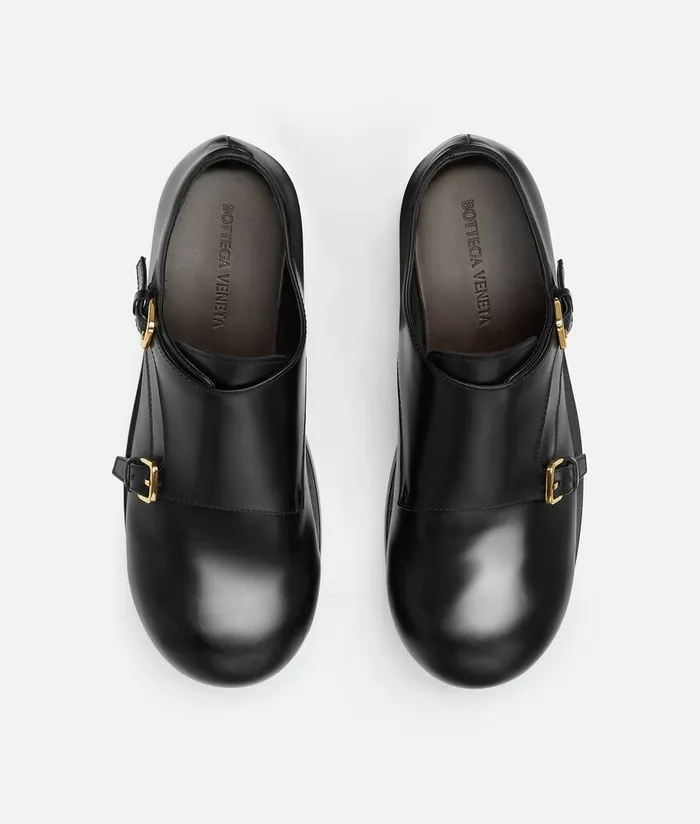 Men Bottega Veneta LaceUps Helium Monk Strap Black