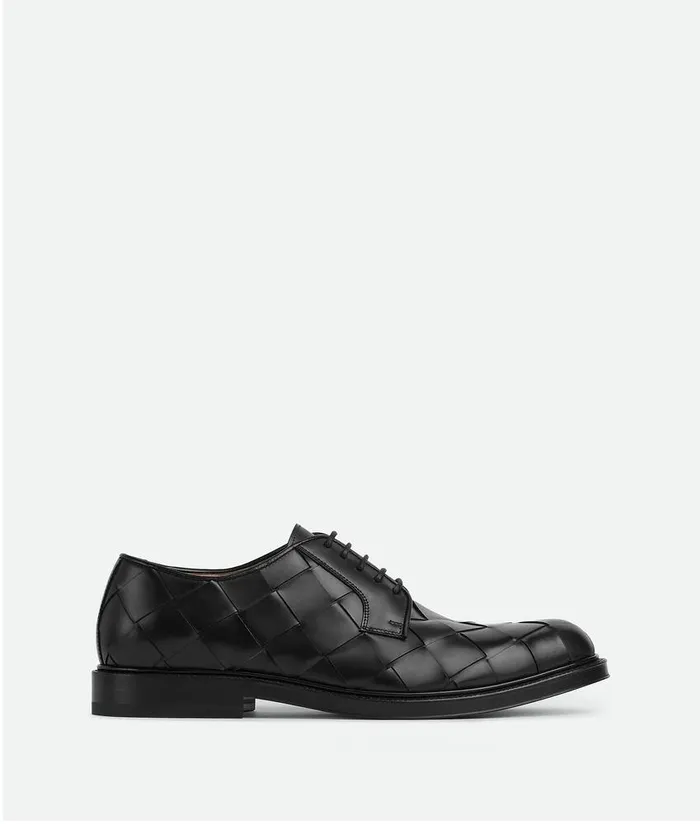 Men Bottega Veneta LaceUps Tie LaceUp Shoe Black