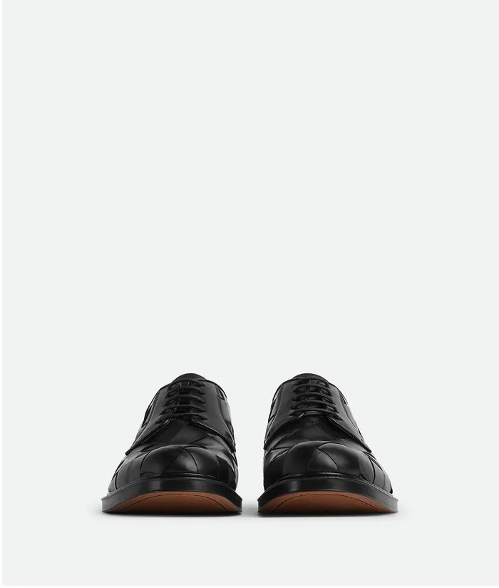 Men Bottega Veneta LaceUps Tie LaceUp Shoe Black
