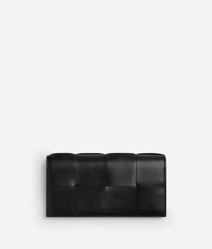 Men Bottega Veneta Long Wallets Cassette Long Wallet With Coin Purse Blackparakeet Men Bottega Veneta Long Wallets Cassette Long Wallet With Coin Purse Blackparakeet