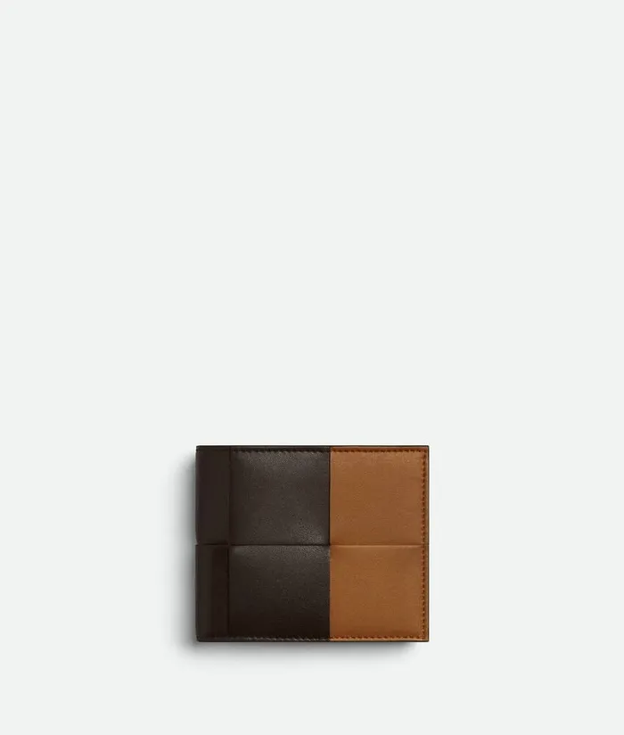 Men Bottega Veneta Small Wallets Cassette BiFold Wallet Fondantwood