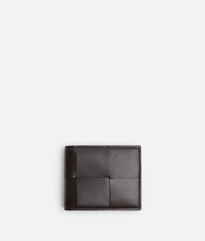 Men Bottega Veneta Small Wallets Cassette BiFold Wallet With Coin Purse Fondant Men Bottega Veneta Small Wallets Cassette BiFold Wallet With Coin Purse Fondant