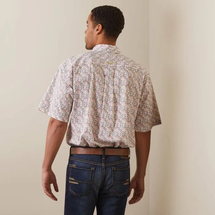 Men Button Down Shirts Ariat Danon Classic Fit Shirt White Men Button Down Shirts Ariat Danon Classic Fit Shirt White