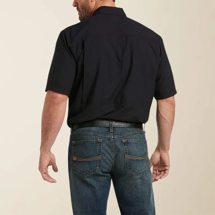 Men Button Down Shirts Ariat VentTEK Outbound Classic Fit Shirt Black