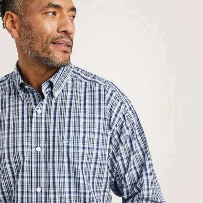 Men Button Down Shirts Ariat Wrinkle Free Igor Classic Fit Shirt Airy Blue Men Button Down Shirts Ariat Wrinkle Free Igor Classic Fit Shirt Airy Blue