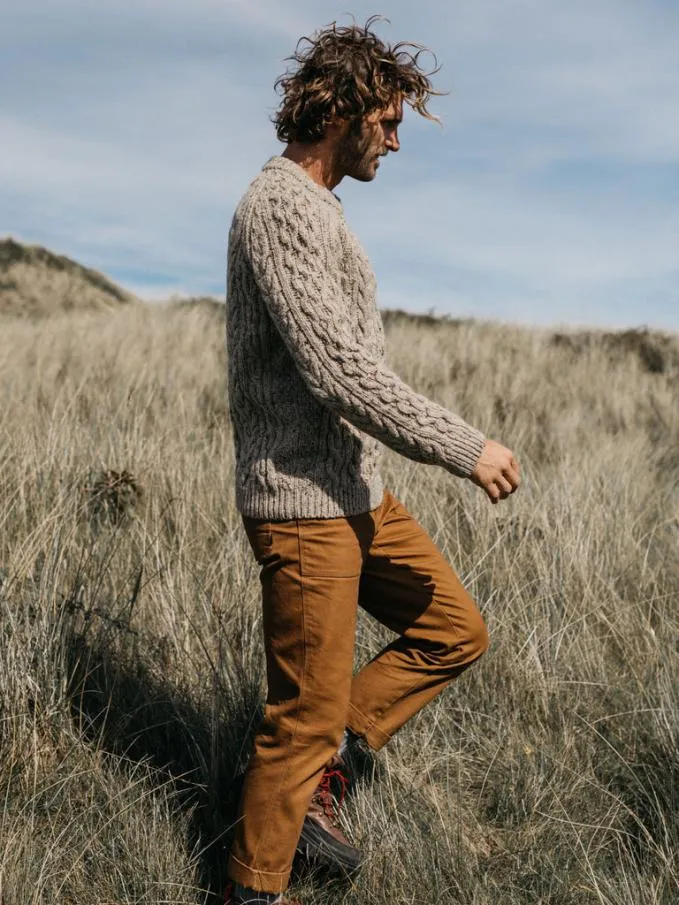 Men Cabet Jumper Flint Finisterre Knitwear