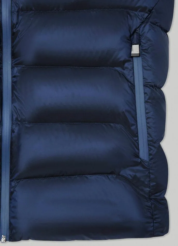 Men Coats and Jackets Hackett London Aston Martin Padded Gilet Navy