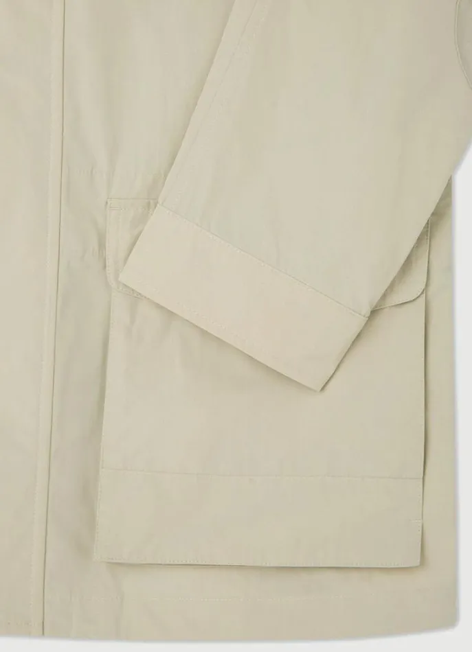 Men Coats and Jackets Hackett London WaterResistant Velospeed Jacket Taupe Beige