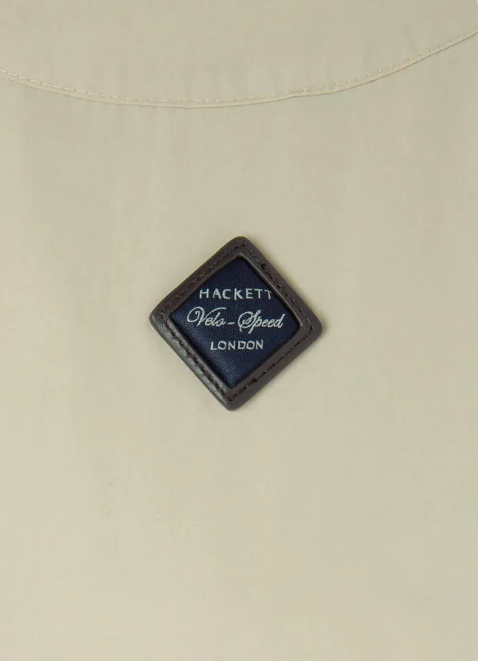 Men Coats and Jackets Hackett London WaterResistant Velospeed Jacket Taupe Beige